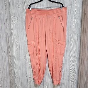 Lane Bryant Coral Track Pants